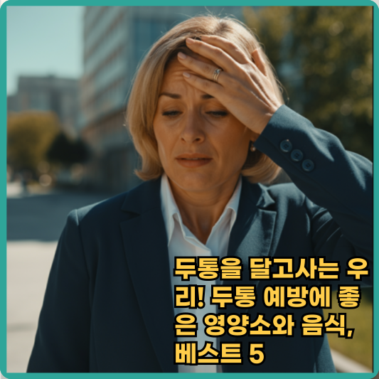 두통을 달고사는 우리! 두통 예방에 좋은 영양소와 음식, 베스트 5