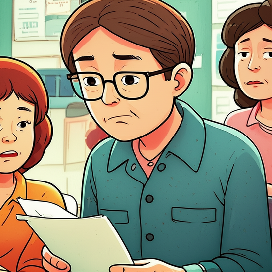 스튜디오 지브리 스타일의 감성적인 수채화 일러스트레이션. 부드러운 파스텔 톤과 따뜻한 조명. 다양한 연령대의 한국인들이 함께 모여 정부 복지 정책 설명회를 듣거나 관련 서류를 살펴보는 모습. 그들 중 한 젊은이가 궁금한 표정으로 귀를 기울이는 클로즈업 또는 상반신 샷. 부드럽게 번지거나 흐릿하게 처리된 동네 주민센터 또는 교육장 배경. 이미지 안에 글자, 숫자, 로고, 기호 등 어떤 텍스트도 포함하지 마.