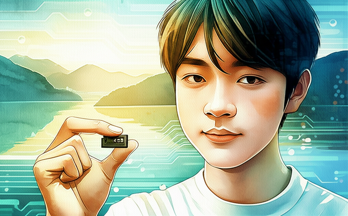미래를 움직이는 작은 두뇌, AI 칩 관련 이미지